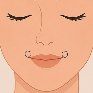 Downtruned Mouth Corners illustration treatment Face360