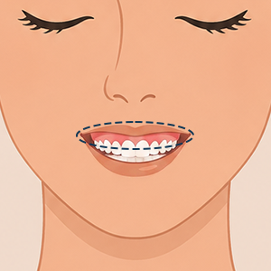 Gummy smile Face360 illustration treatment