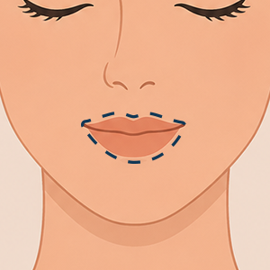 Treatment lipcontour Face360 illustration